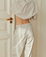 Cotton Pajama Set in Light Gray (3pcs)