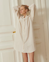 Cotton Comfort Vintage Pajama Dress in Creamy