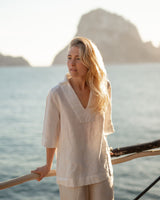Relaxed Fit Linen Blouse SHAI in White