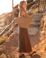 Brown Linen Dress SUN