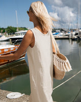 Nida - Linen Dress in Beige
