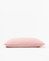Blush linen pillowcase