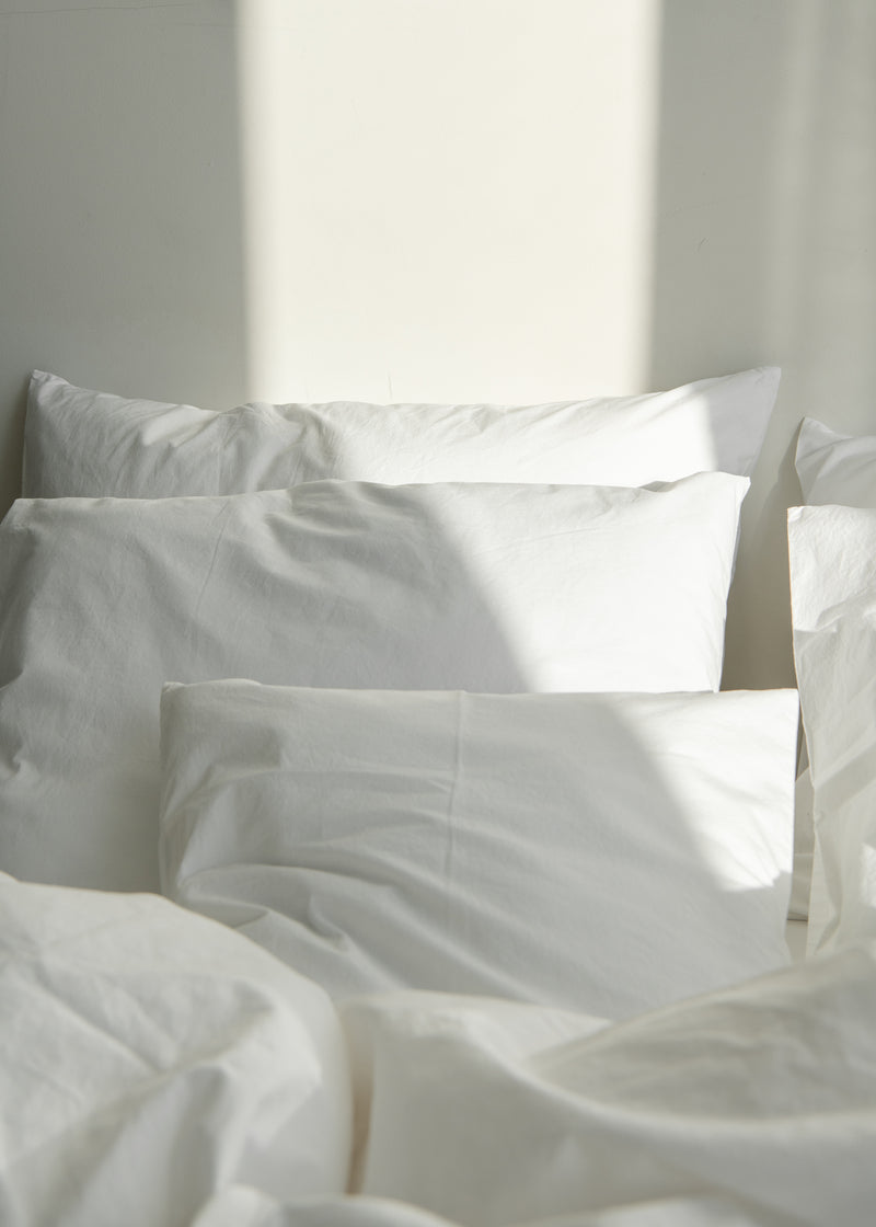 Cotton percale Top Sheet in White