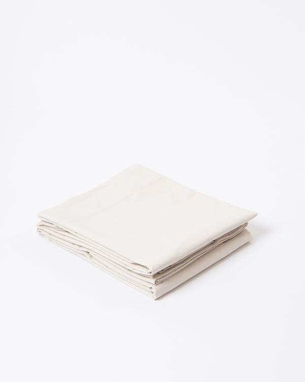 Cotton percale Top Sheet in Beige