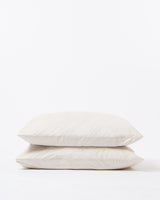 Cotton Percale pillowcase in Beige