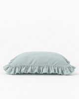 Glacier Linen Sham With Frindges