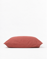 Dusty Red linen pillowcase