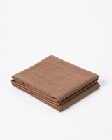 Linen Top Sheet in Brown