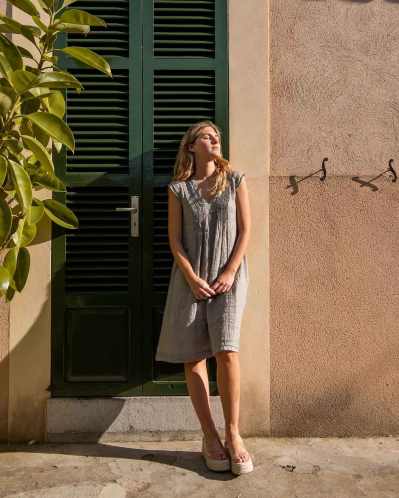 linen gauze dress Linen Gauze Goddess Dress: Boho Sacred Wedding, Maternity, Egyptian Resort  Wear