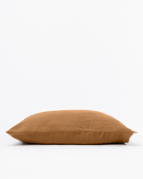 Cinnamon linen pillowcase