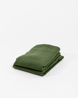 Linen Top Sheet in Green