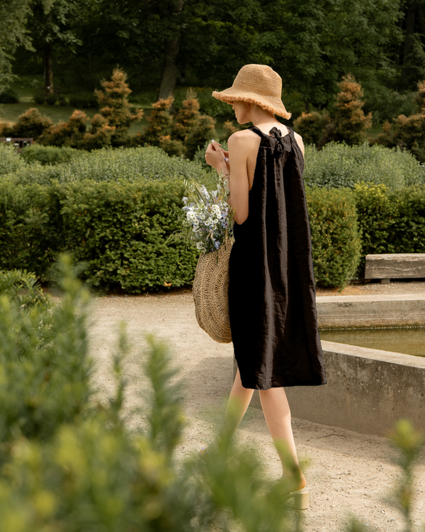 Ipanema - Linen Dress in Chocolate