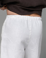 Men's Linen Shorts in Off White
