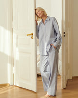 Cotton Pajama Set in Baby Blue (3pcs)