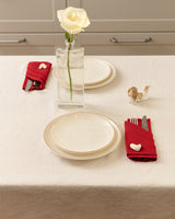 Cranberry Linen napkins set of 2