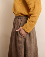 Shaina - Linen Skirt in Sunny Purple