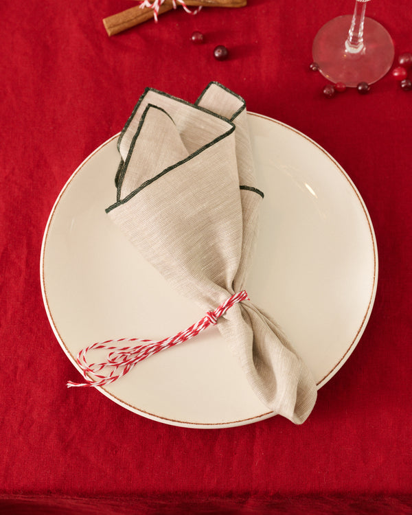 Natural Melange Linen napkins set of 2