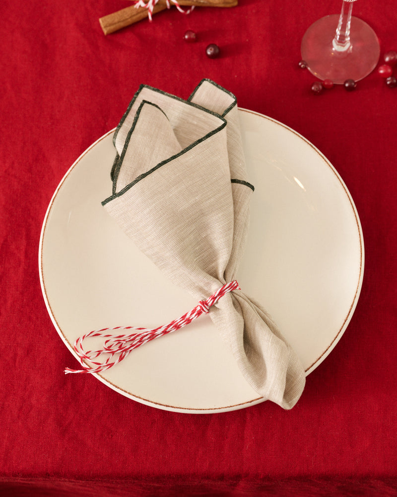 Natural Melange Linen napkins set of 2