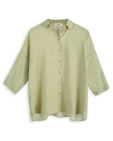 Pistachio Linen Blouse CATHY