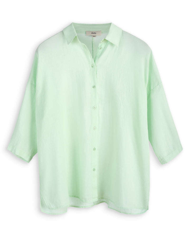 Mint Linen Blouse CATHY