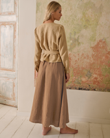 Kathrin - Linen Top in Sand