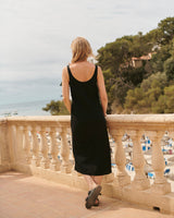 Black Linen Dress Iris