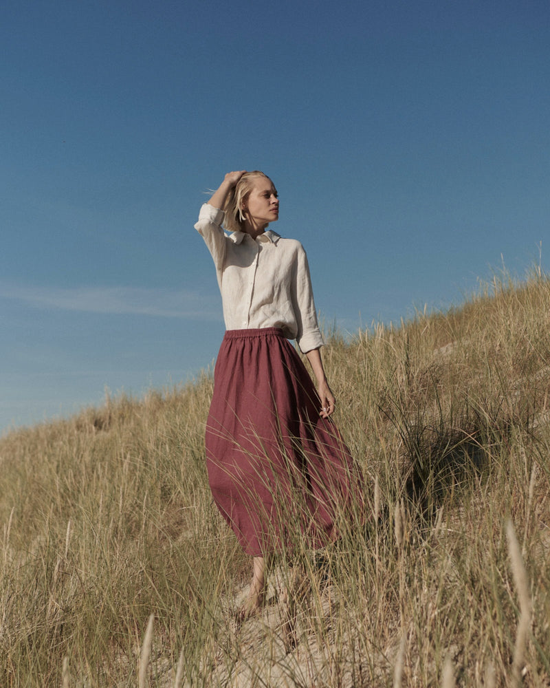 Beige Linen Blouse October