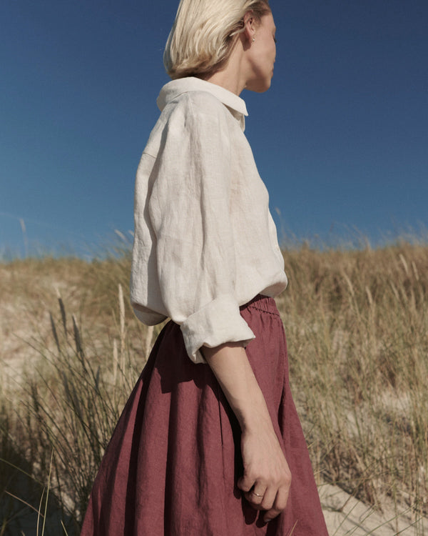 Beige Linen Blouse October