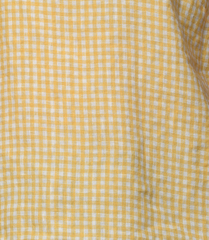 Vernaza - Linen Dress in Yellow Gingham