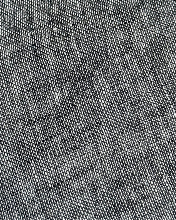 Lightweight Linen Scarf in Black Chambray