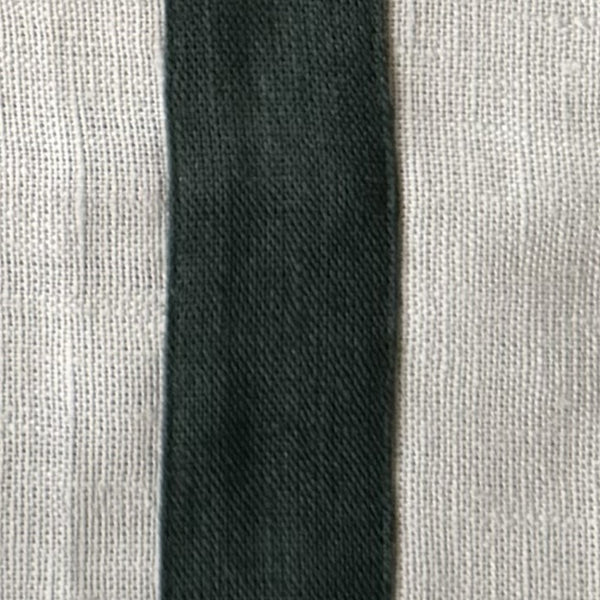 Linen placemats in Beige and Dark Green set of 2