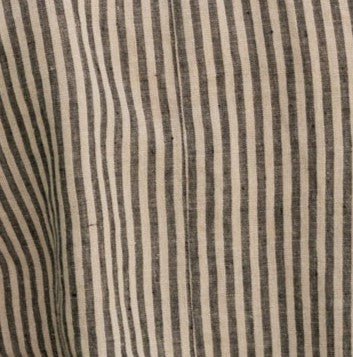 Cathy - Linen Shirt in Grey Stripe