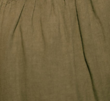 August - Linen Skirt in Khaki