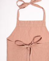 Linen Apron in clay