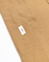 Japanese Style Linen apron in Hazelnut