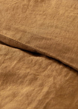 Cinnamon linen duvet cover set with 2 pillowcases