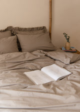 Cotton Percale Fitted sheet in Cappuccino
