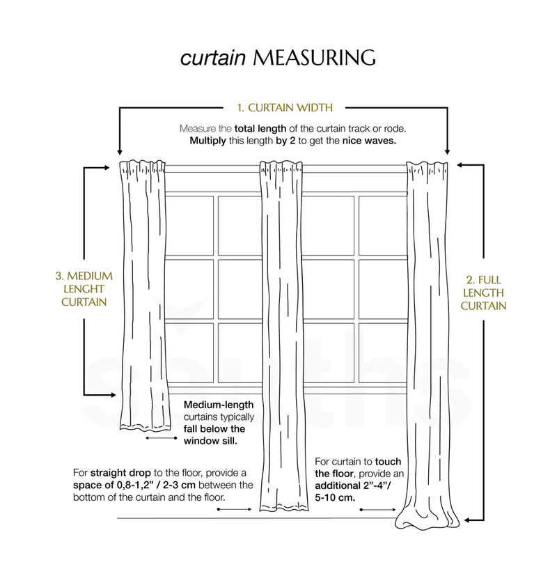 Mid-weight Curtains in white, tab top – Sauths