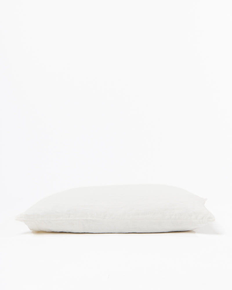 Off white linen pillowcase