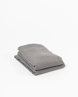 Linen Top Sheet in Dark grey