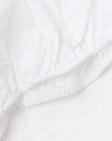 Cotton Percale Fitted sheet in White