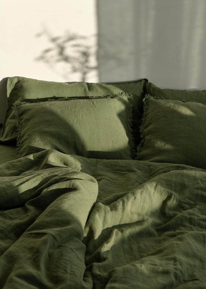 Green Linen Duvet Cover Set With 2 Pillowcases Sauths green-linen-duvet-cover-set-with-2-pillowcases-sauths