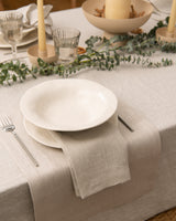Linen napkins in beige set of 2