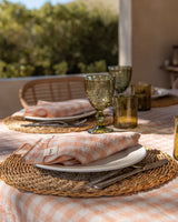 Linen Tablecloth in gingham