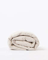 Cotton percale duvet cover in Beige