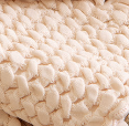 Waffle towel in Beige