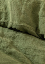 Green Linen Duvet cover