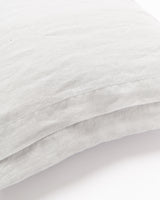 Light grey linen pillowcase