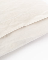 Beige linen pillowcase
